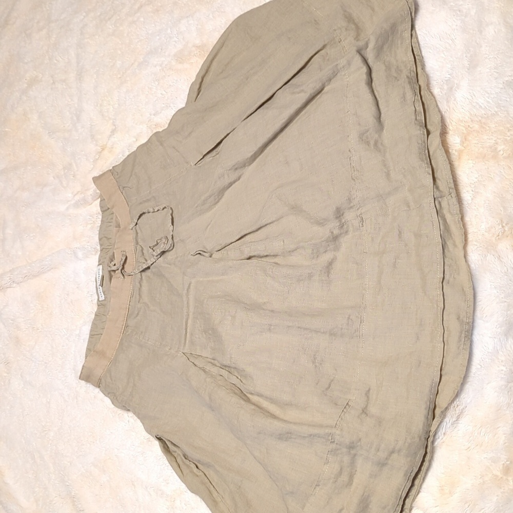 Banana Republic khaki linen skirt